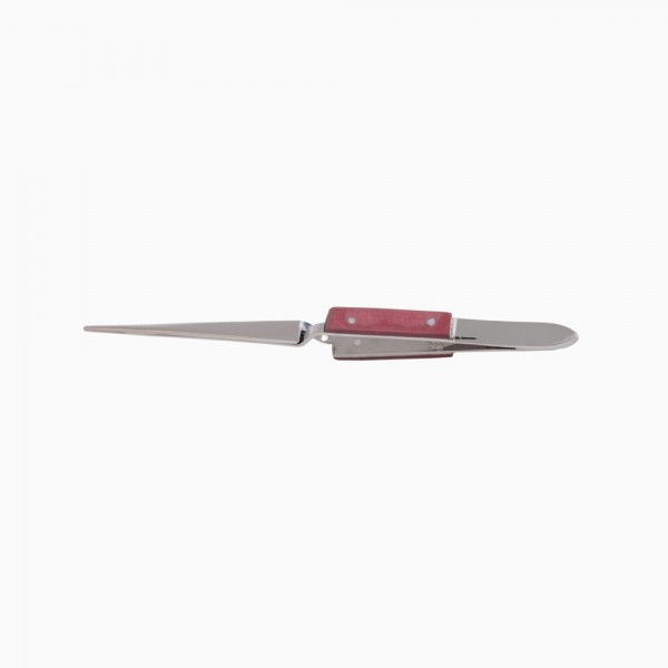 Fiber Grip Self Closing Tweezer